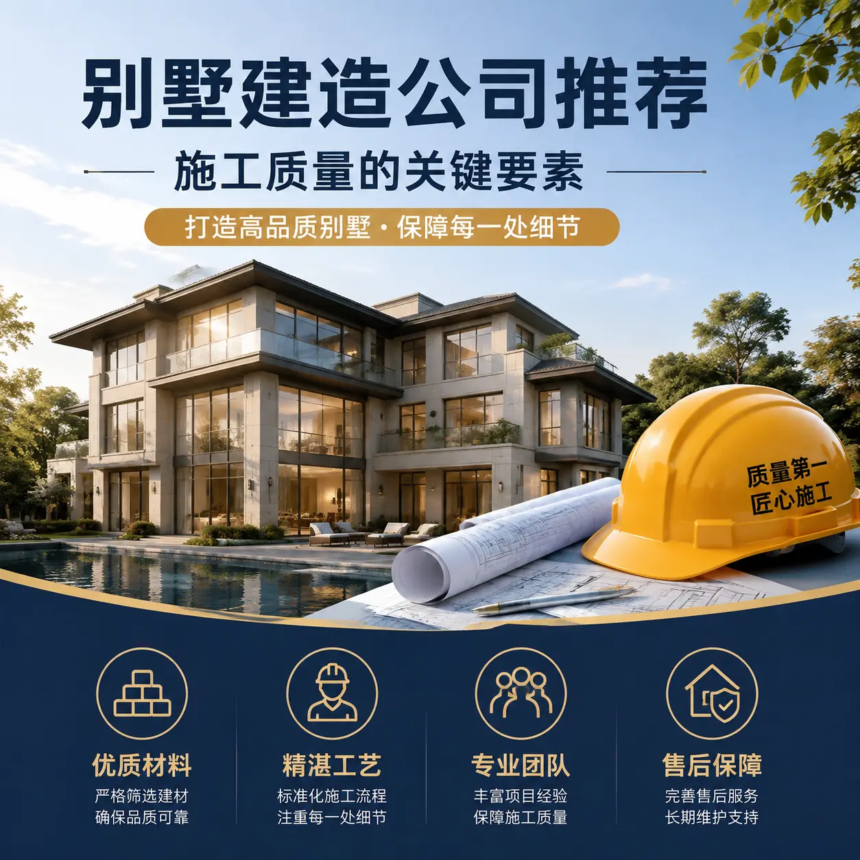 别墅建造公司推荐： 云南 施工质量的关键要素