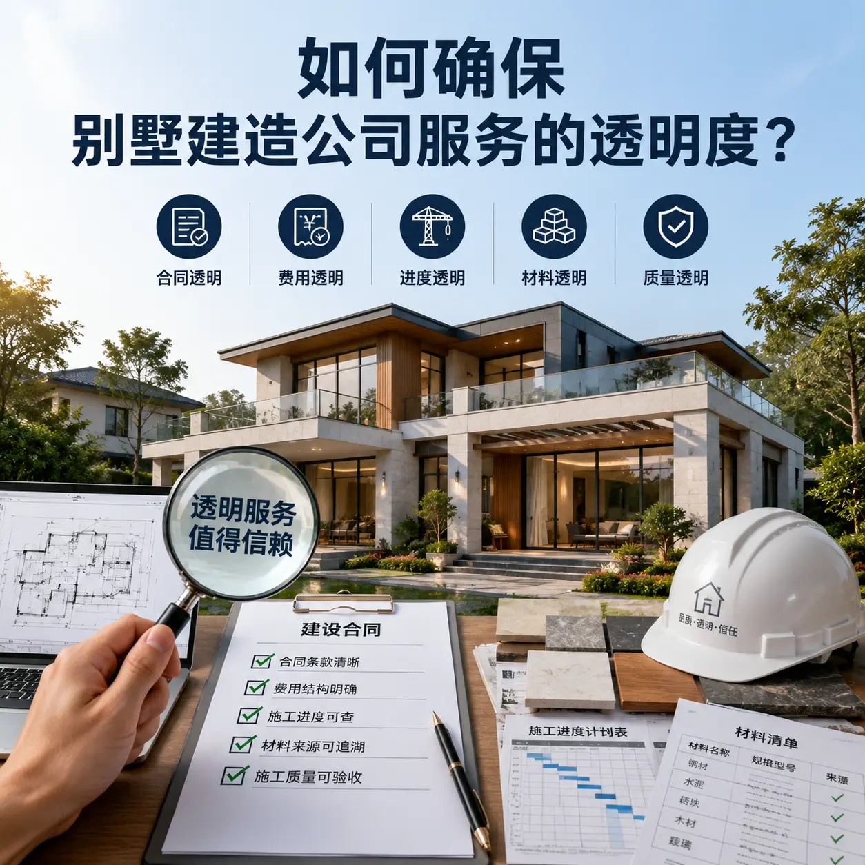 在 云南 如何确保别墅建造公司服务的透明度？