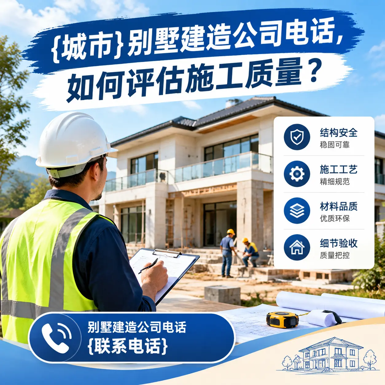 云南别墅建造公司电话，如何评估施工质量？
