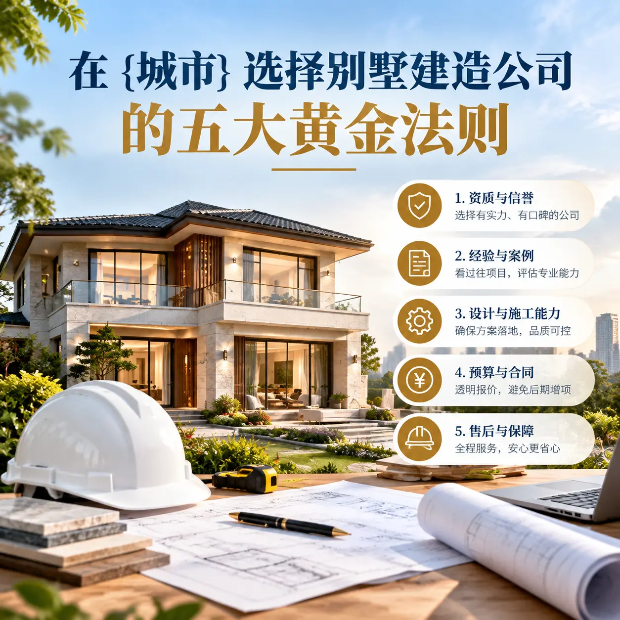 在 云南 选择别墅建造公司的五大黄金法则