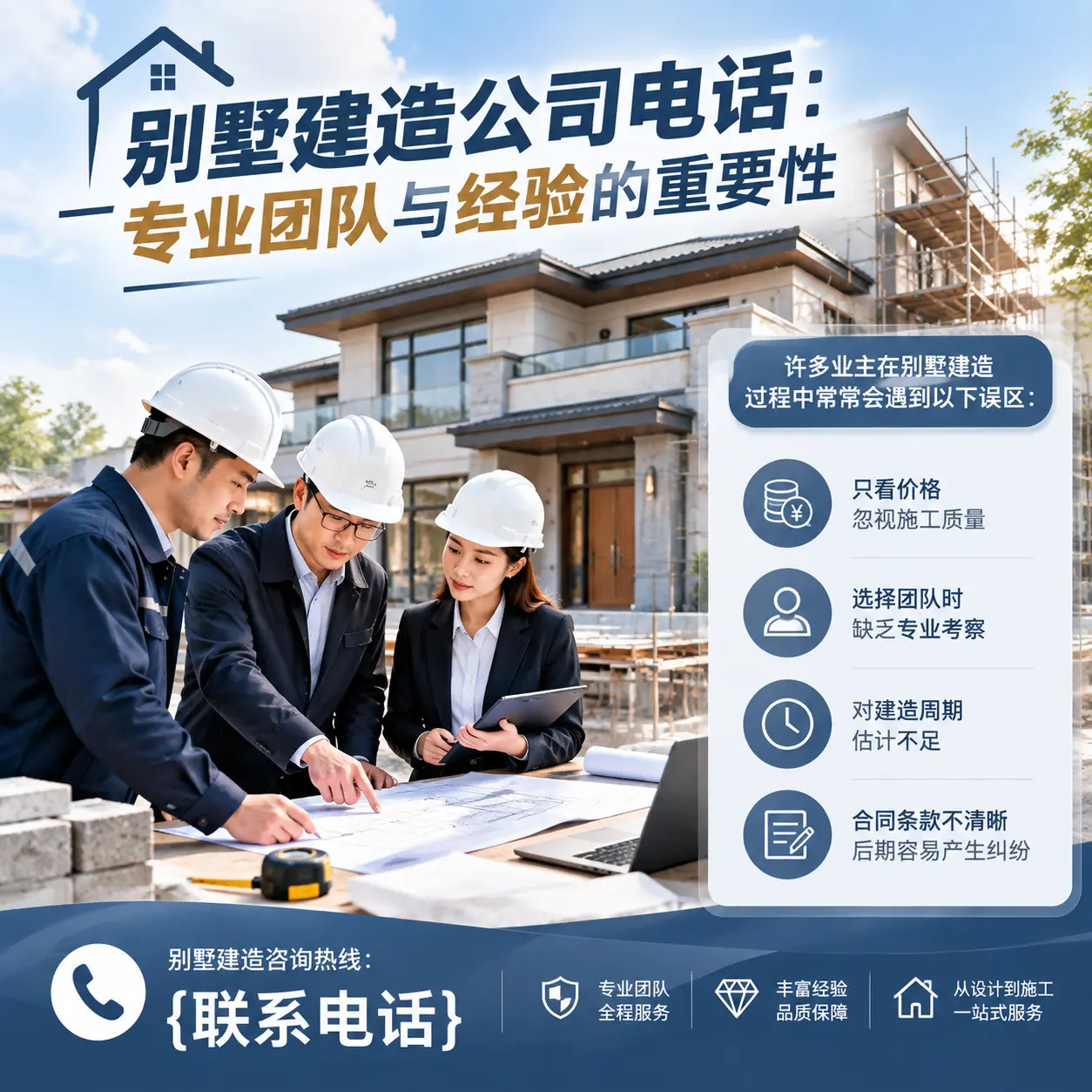 云南别墅建造公司电话:专业团队与经验的重要性
