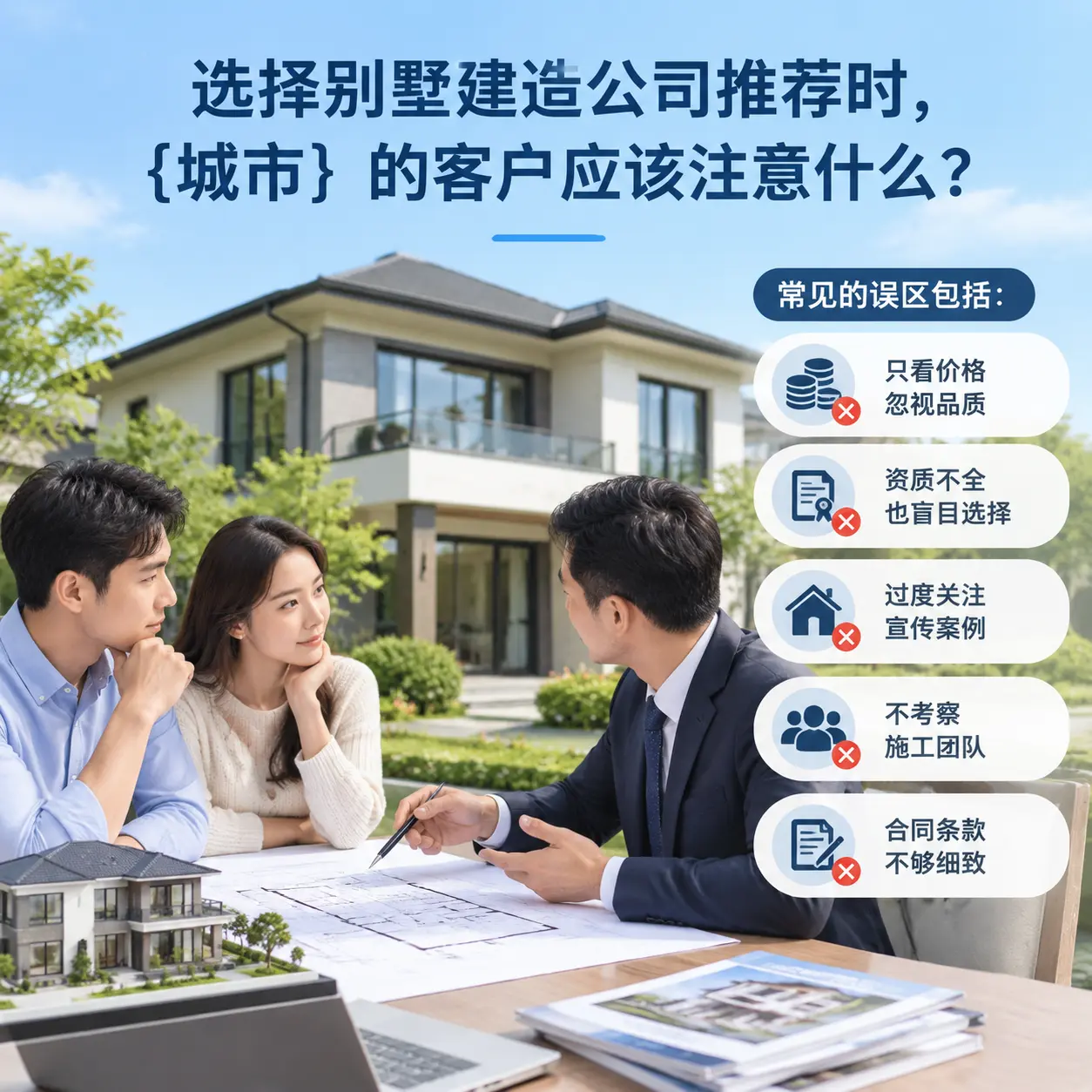 选择别墅建造公司推荐时,云南 的客户应该注意什么?