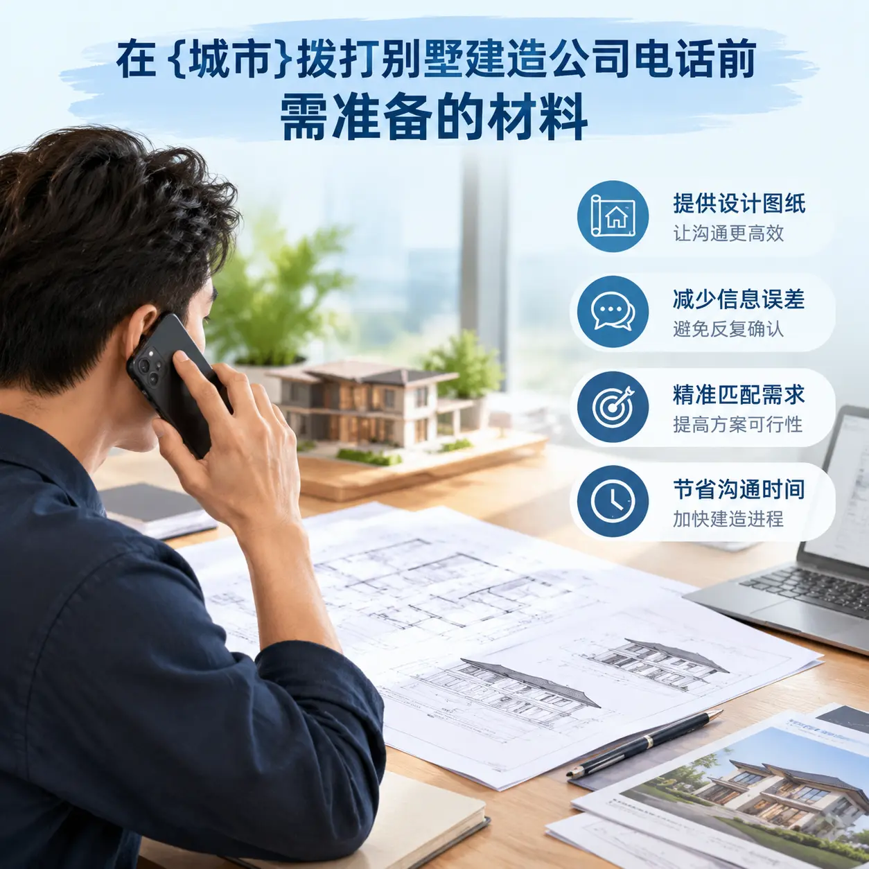 在云南拨打别墅建造公司电话前需准备的材料