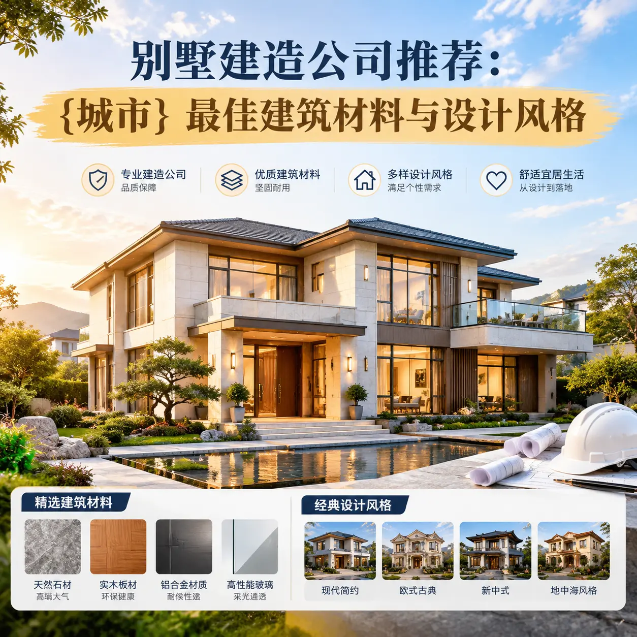 别墅建造公司推荐: 云南 最佳建筑材料与设计风格