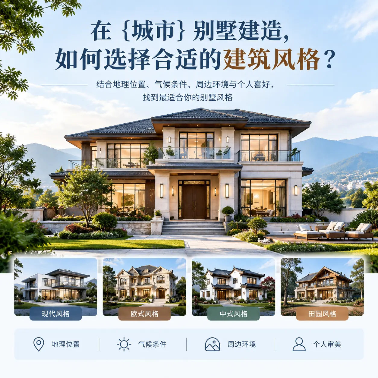 在 云南 别墅建造,如何选择合适的建筑风格?